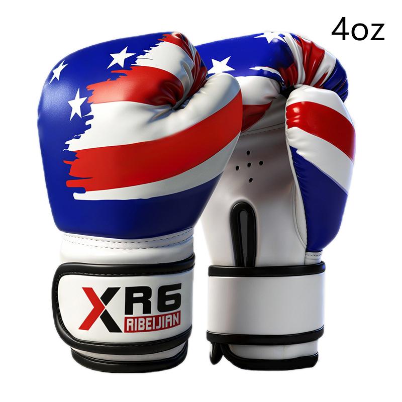 * Wholesale 4/6 Oz PU Breathable Children's Adult Professional Sanda Muay Thai Taekwondo Neutral Breathable Boxing Gloves 7