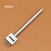 3 Pcs Leather Chisel Set 4mm 2/4/6 Prong Tooth Lacing Diamond Stitching Chisels Leather Hole Punch Tool for Craft