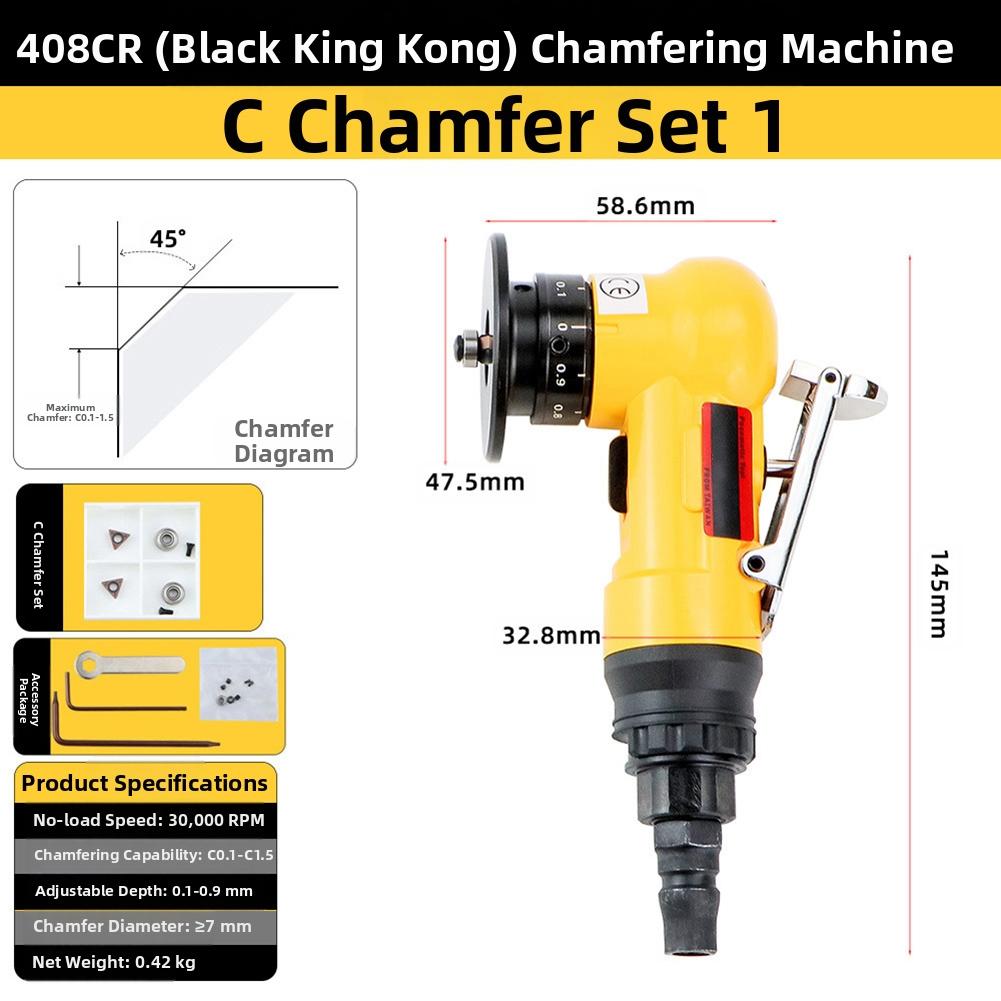 1 Set Mini Pneumatic Chamfering And Trimming Machine, Metal Deburring And Trimming Pneumatic Tool Accessories And Kits