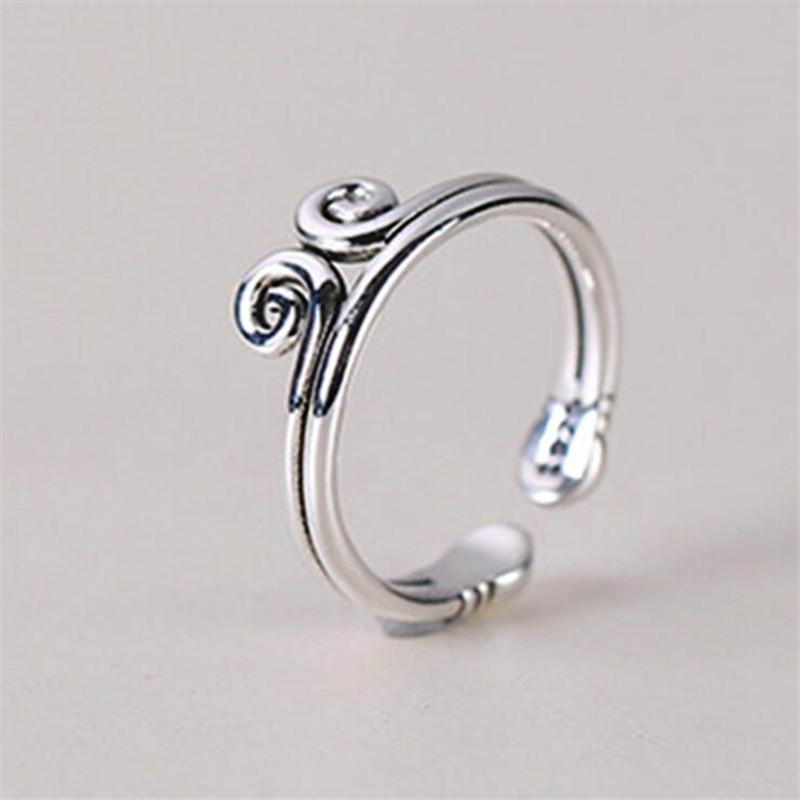 New Popular Exquisite Handmade Personality Thai Silver Wukong 925 Sterling Silver Jewelry Big Westward Hoop Opening Rings TYB535