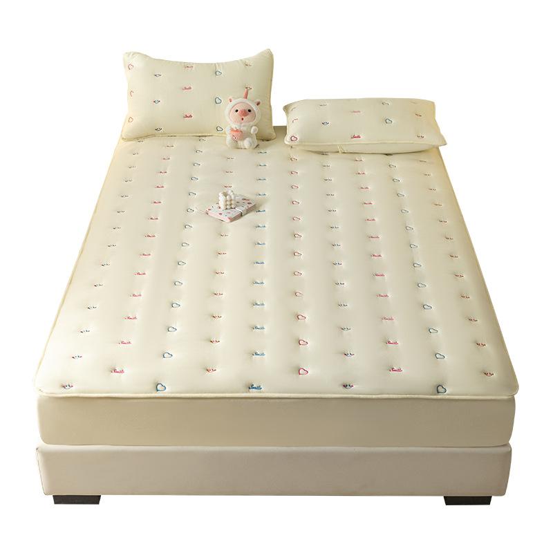 Cotton Class A Soybean Padded Cotton Embroidered Sheet Cover Three-Piece Protective Cover All-Inclusive Dust Cover