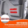 Red Carbon Interior Door Panel Groove Trim Sticker For Nissan Frontier 2005-