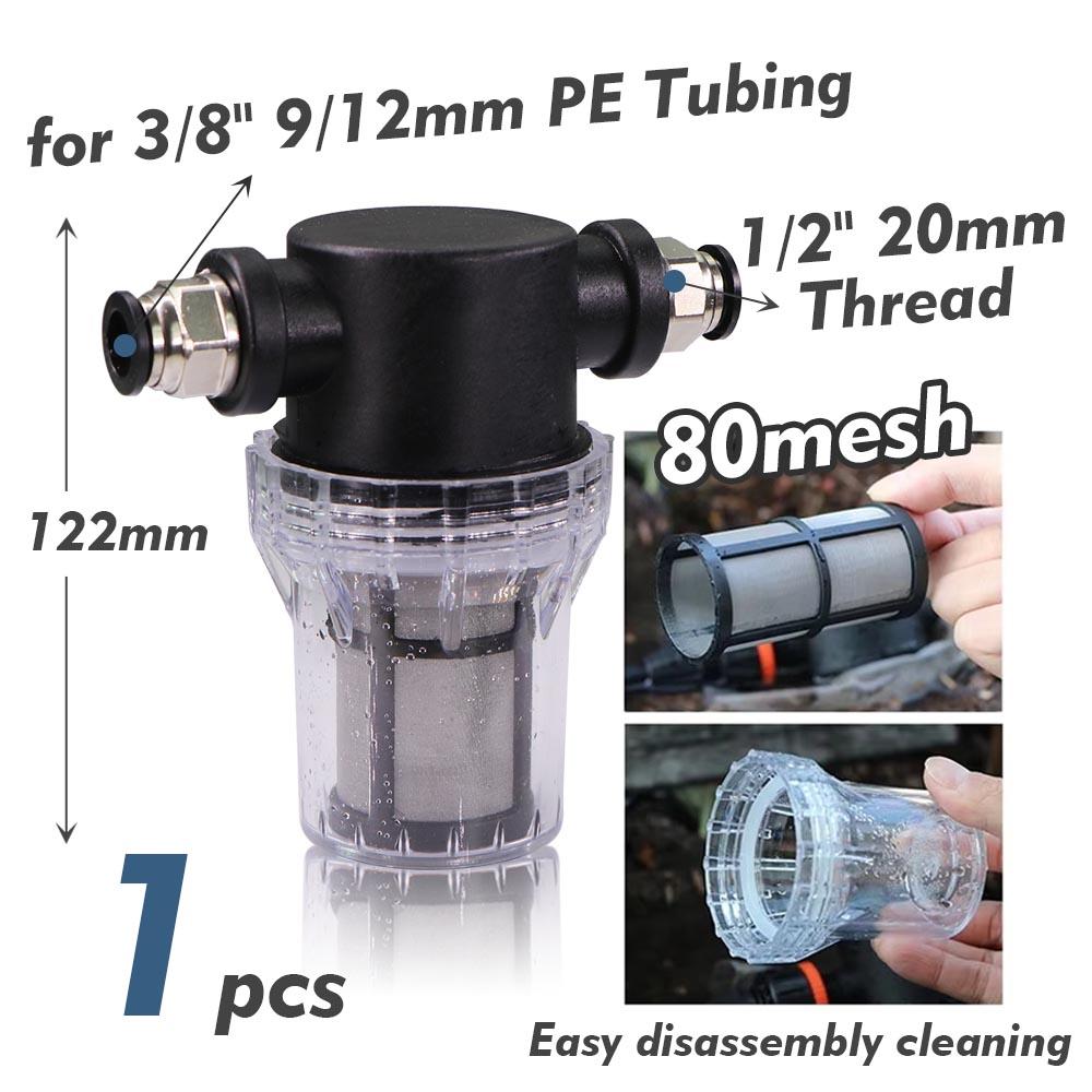 

3/8 9/12mm Misting Cooling System Adjustable Sprayer Brass Nozzles Atomizer PE Tubing Outdoor Garden Irrigation Auto Watering