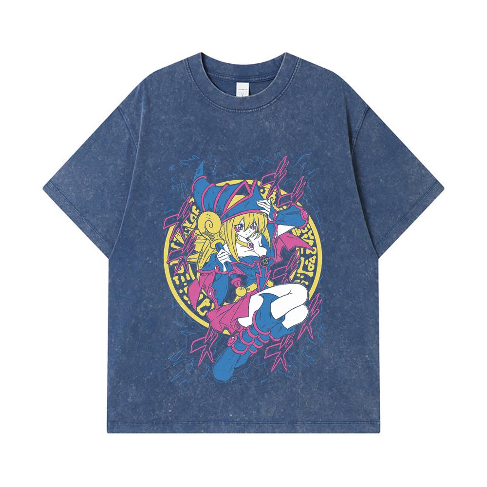275 GSM Washed T-shirts 100% Cotton Yu-Gi-Oh V3 Maga Obscura Print Unisex Heavy Cotton T Shirt