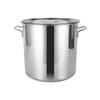 304 Stainless Steel Soup Bucket with Lid, Double Handles, Large Capacity, Durable Pot for Water Storage.