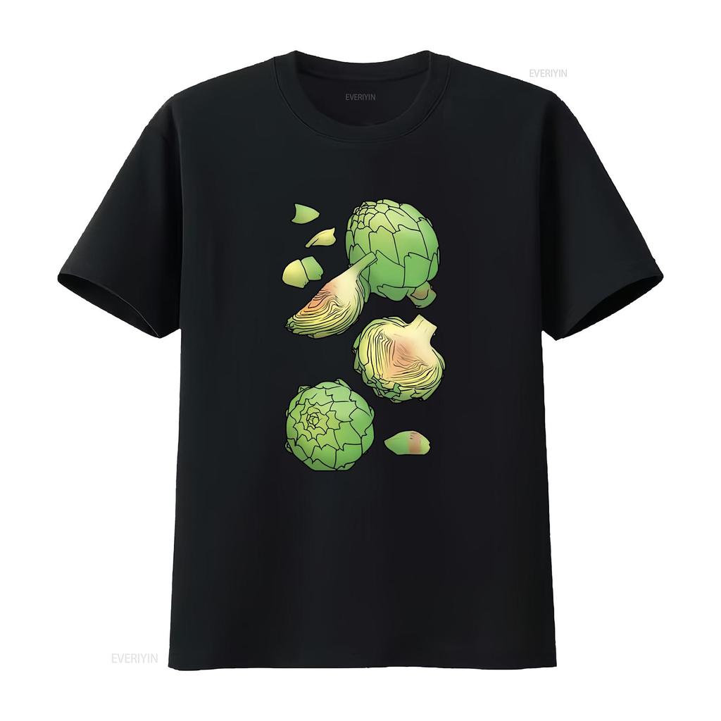 Artichoke T Shirt 100 Cotton S Xxl Ta040671 Vintage Washed Streetwear Stylish Breathable Soft Designer Clothes Comfortable