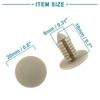 ACROPIX 50pcs Universal Car Rivet Fasteners 8mm Hole Diameter Beige