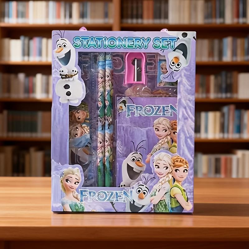 Disney Stationery Gift Set 6-Piece Creative Writing Set with Pencil, Ruler and Notebook | Holiday Party Favors and Gift Options