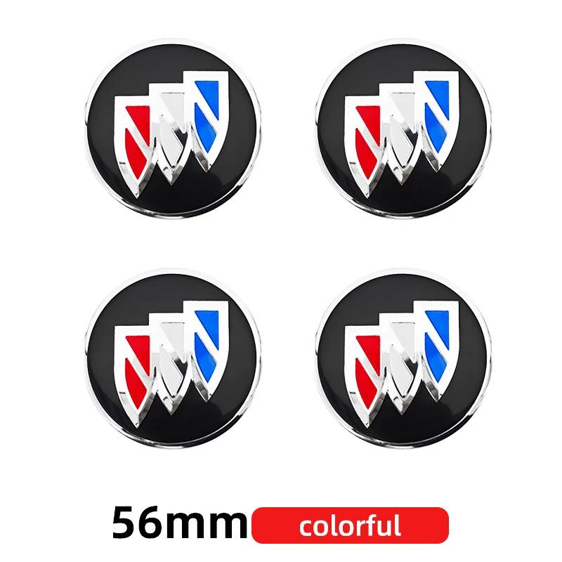 

4pcs 56mm 60mm 65mm Car Wheel Center Hub Cap Rim Cover Stickers For Buick Park Avenue royaum enclave Encore Regal Verano Excelle