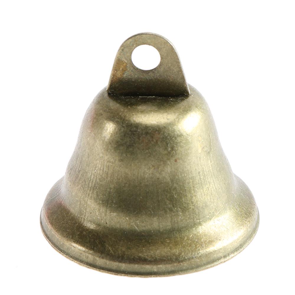 10pcs Vintage Bronze Jingle Bells Dog Potty Training Making Wind Chimes for Festival Party Making Wind Christmas Decoration 38mm