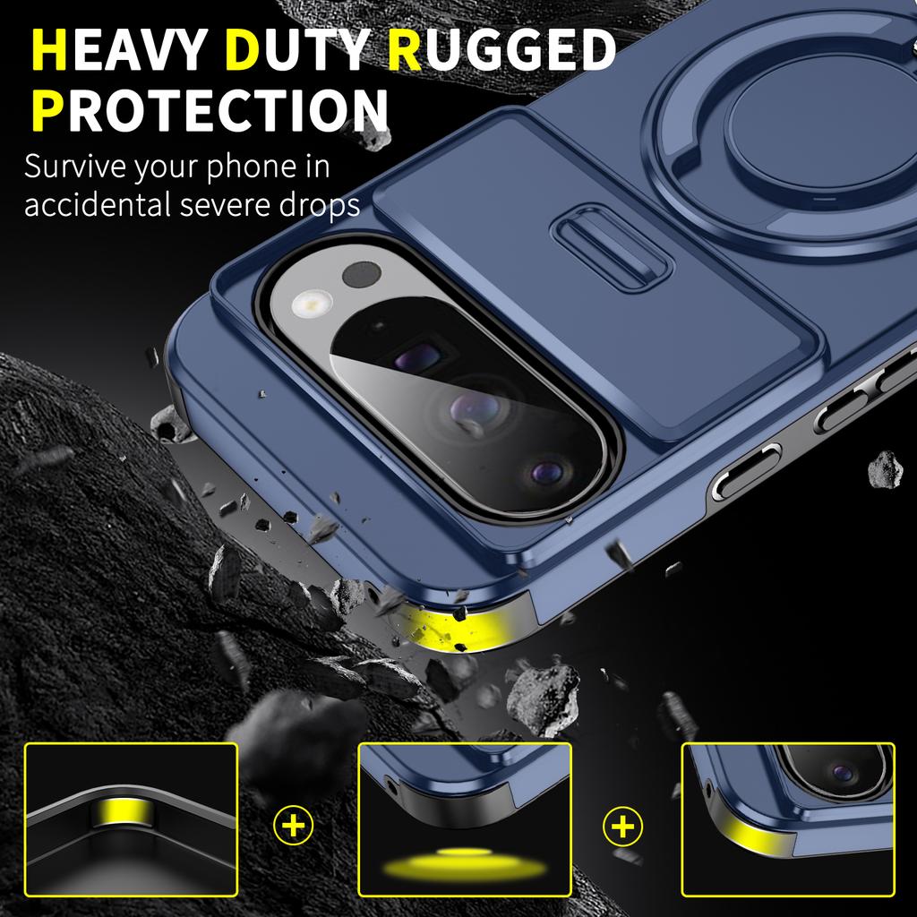 Invisible Ring Stand Cover Protection Case for Google Pixel 10 Pro XL 9 8 7 9a 8a Pixel10 Pixel9