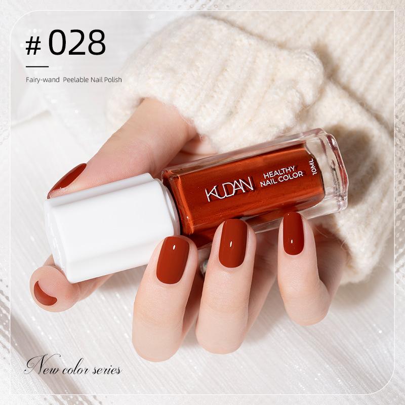 10ML Peel Off Water-Based Nail Polish – Quick Dry, No UV Lamp Needed, Breathable & Removable, Glossy Finish
