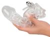 Crystal - Penis Sleeve with Vibro Stimulator 23cm