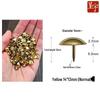 Retro Gold Round Head Thumbtacks - Decorative Extended Push Pins for Furniture or Sofa Upholstery