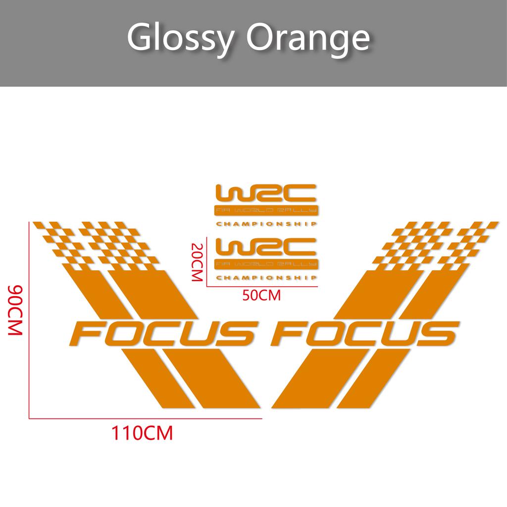 Samochodowe Naklejki na Obie Strony Nadwozia Stylowy Sportowy Styl Wyścigowy Auto Naklejka z Folii Winylowej Pasuje Do Ford Focus 2 3 MK2 MK3 Akcesoria Samochodowe