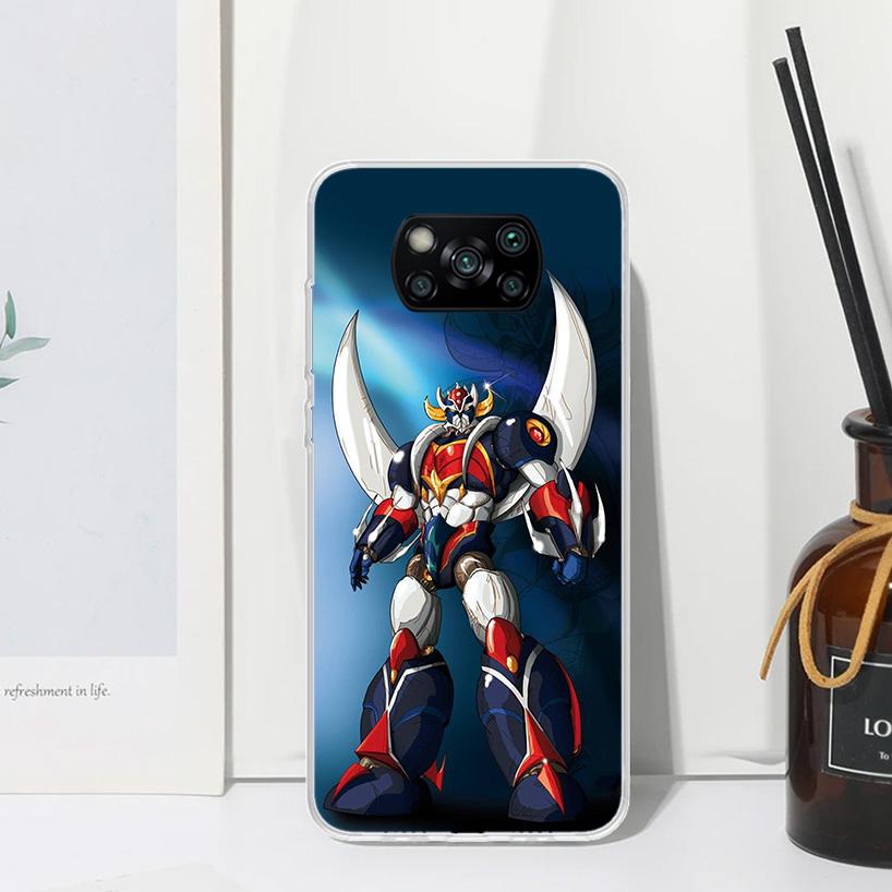 M-Mazinger Z Anime Phone Case For Xiaomi Poco X7 X6 X5 M7 M8 Pro F7 Ultra Redmi 15C 15 13C 13 12C 12 10 10C 10A Art Fundas Poco