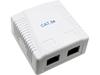 Surface-mounted socket UTP cat.5e 2xRJ45 ALANTEC