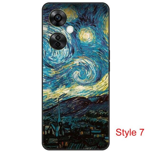 

Силиконовый чехол для OnePlus Nord CE3 Lite NordCE3Lite, милый черный чехол с рисунком, 6,72 дюйма, ультратонкий противоударный чехол CPH2467 OnePlus Nord CE3 Lite_Y41-Style7