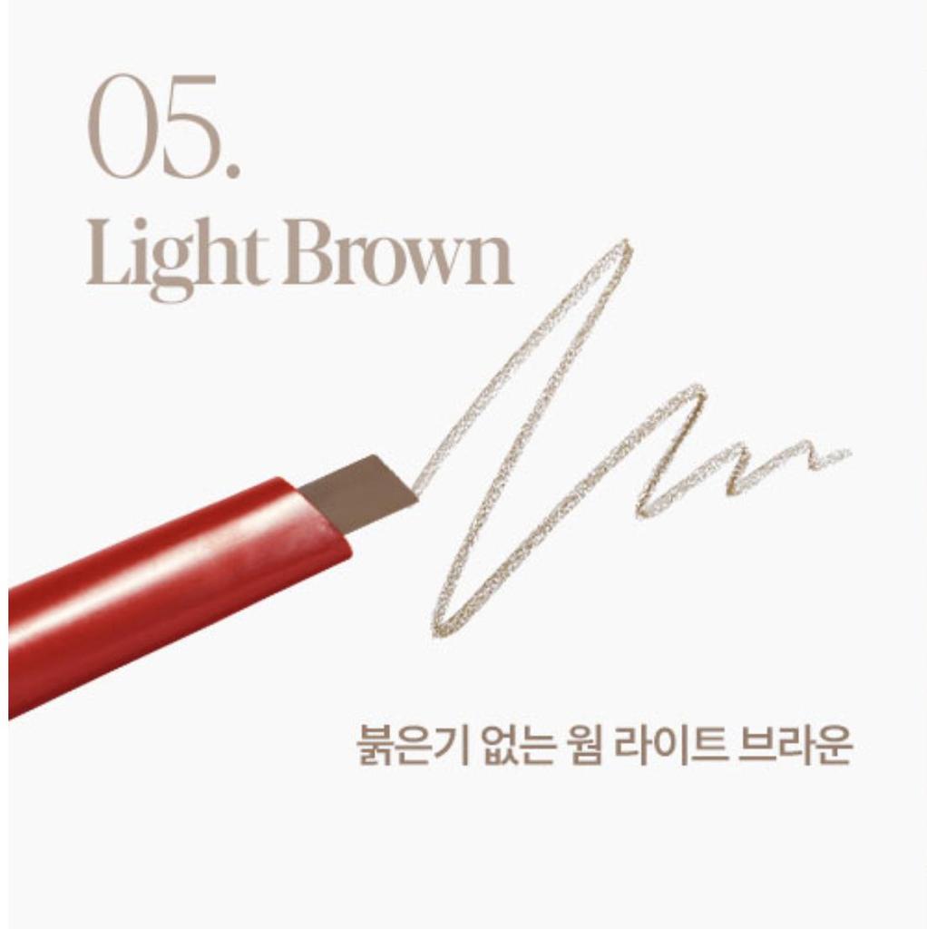 Espoir The Brow Balance Pencil 0.1g – NEW COLOR (Slim Triangular Precision, Vegan)