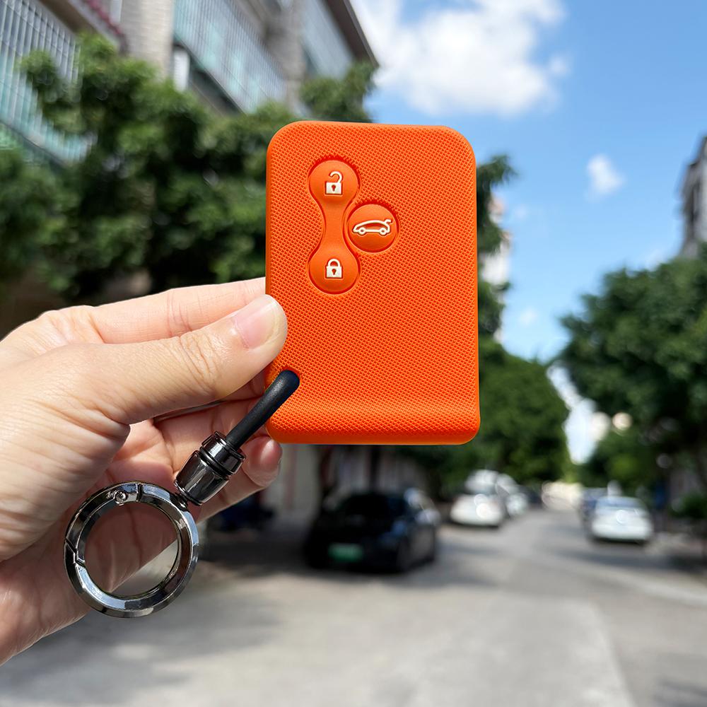 Keychain Protection For Renault Scenic 2 Megane Clio 4 Tula Region 2 Stage Zoe Cassone Logan Laguna Silicone Key Cover Holder