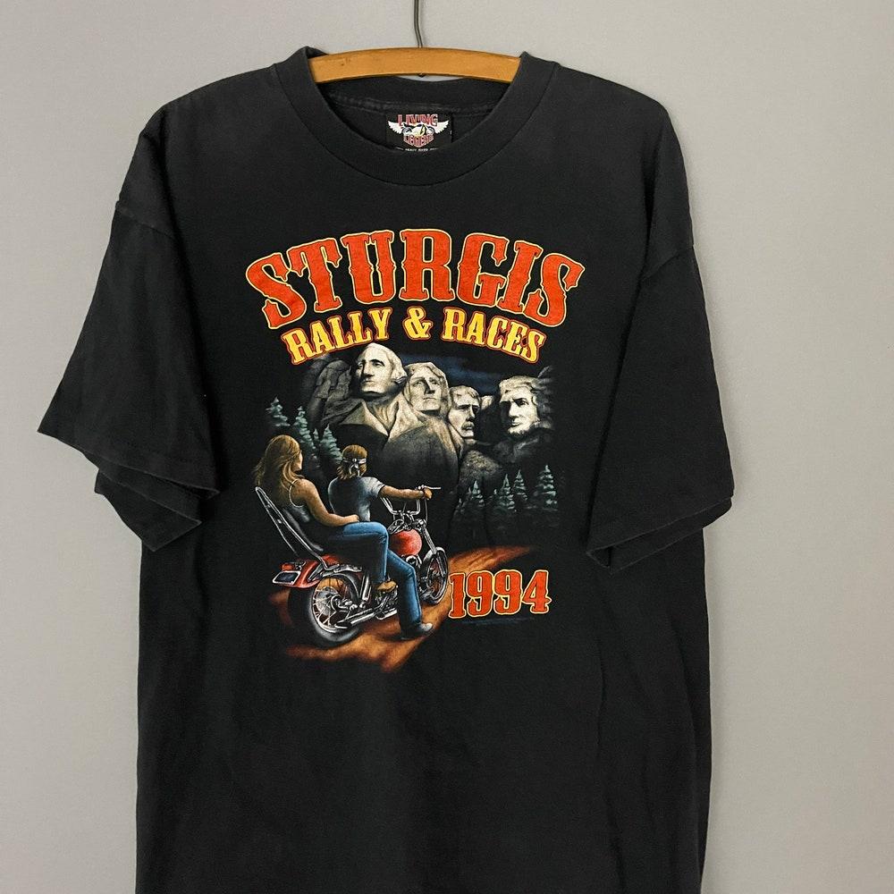 Sturgis Rally 90s motorcycle T-shirt, vintage biker shirt XL