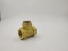 Horizontal Copper Check Valve with Female Thread Yellow Color for Water Use in Water Meter and Pipe DN15-DN50 Sizes Model H14