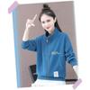 Hoodie Women Cardigan Zipper Stand Collar Loose Fashion Blouse Women Long-sleeved Casual Coat