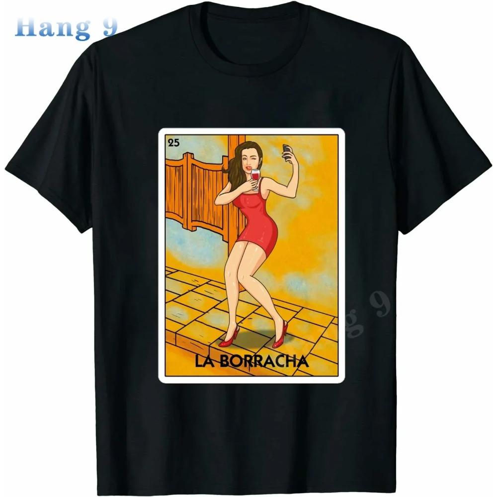 La Calavera Skull Loteria Mexican Bingo Men T-Shirt Novelty Funny Family Tee Black Short Sleeve