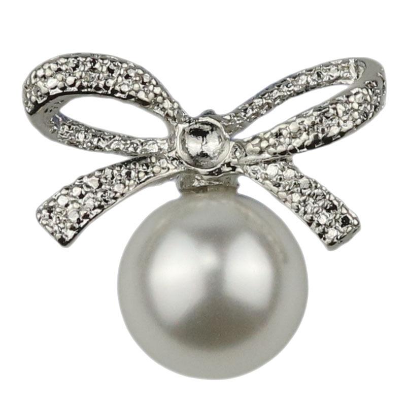 Delicate Bow Accessories Buttons Fur Mink Buttons Pearl Buttons Coat Cheongsam Wool Metal Decorative Buttons