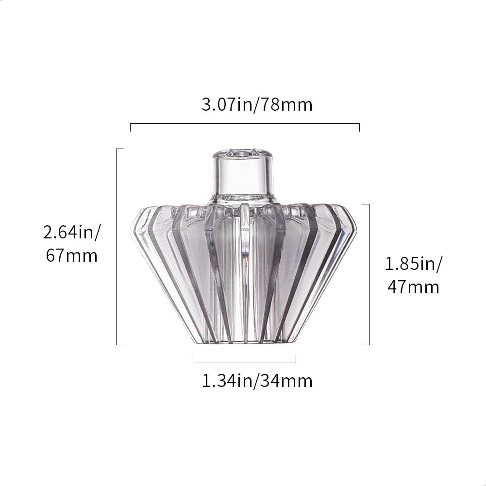 Coffee Filter Paper Assist Tool, V60 Coffee Filter Shape Retainer, Coffee Paper Presser, Compatible with Conical Drippers and Filters, Tritan Resin