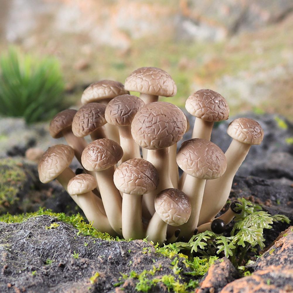 12 Pieces Mini Mushroom Figurines Set For Fairys Garden Decor Terrariums Outdoor Landscapes And Creative DIY Projects