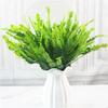 Home Garden Outdoor Wedding Decoration Fake Flower Accessory Plante Artificielle 7 Fork Plastic Fern Grass Green Leaf Fake Plant