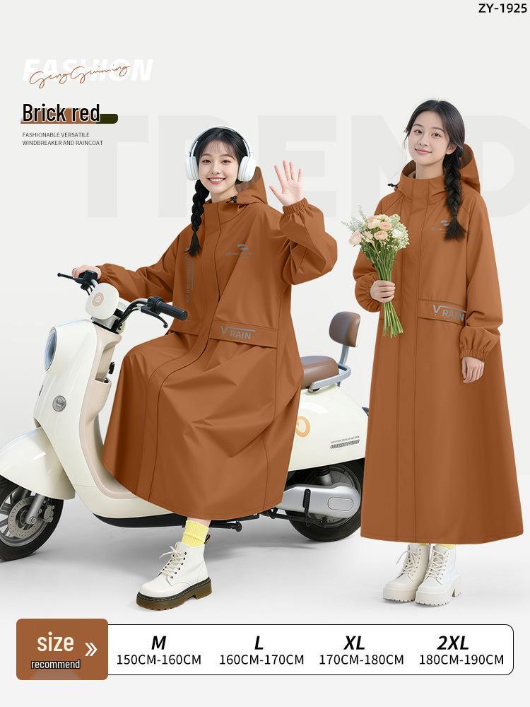 Unisex Full Body Anti-Rain Motorcycle Cape - Thick, Extended Raincoat for Adults