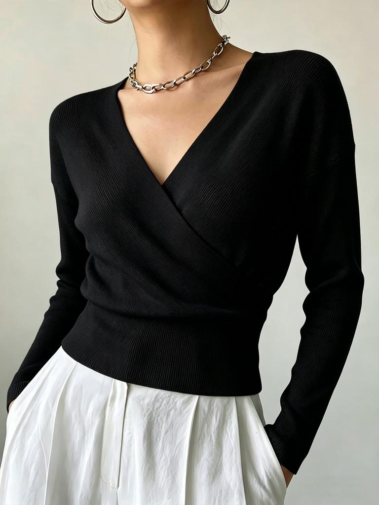 Women's Knitwear, Solid Color, Long Sleeve