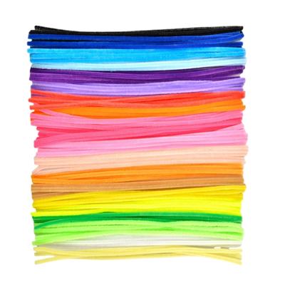 300/400/500PCS Multicolor Pipe Cleaners Assorted Color Plush Stems 30cmx6mm for Creative Art Craft Home Decoration