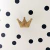 Fashion Nordic Style Crown Shape Kids Room Wooden Wall Sticker Wall Hanging Hook Home Decor