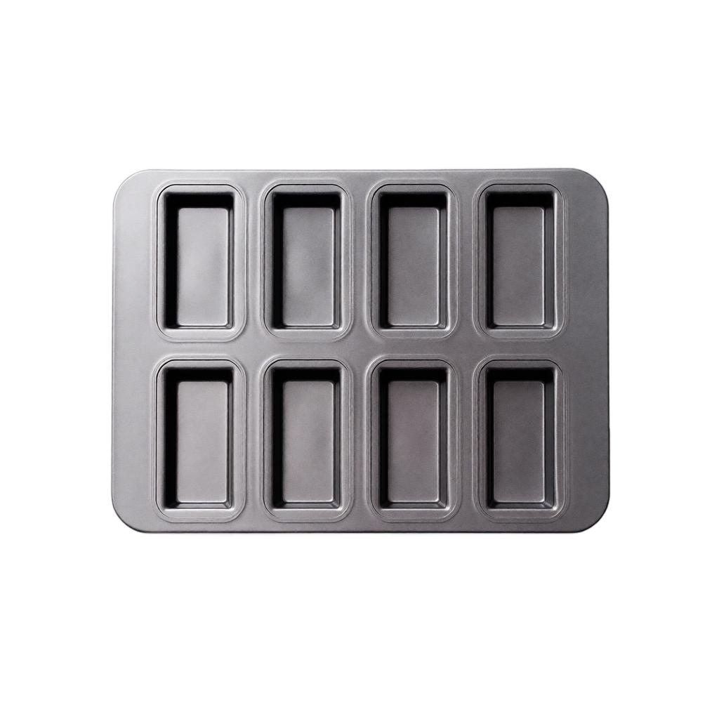 Rectangular 8-Cavity Bread Baking Pan for Rice Cakes, Home Baking