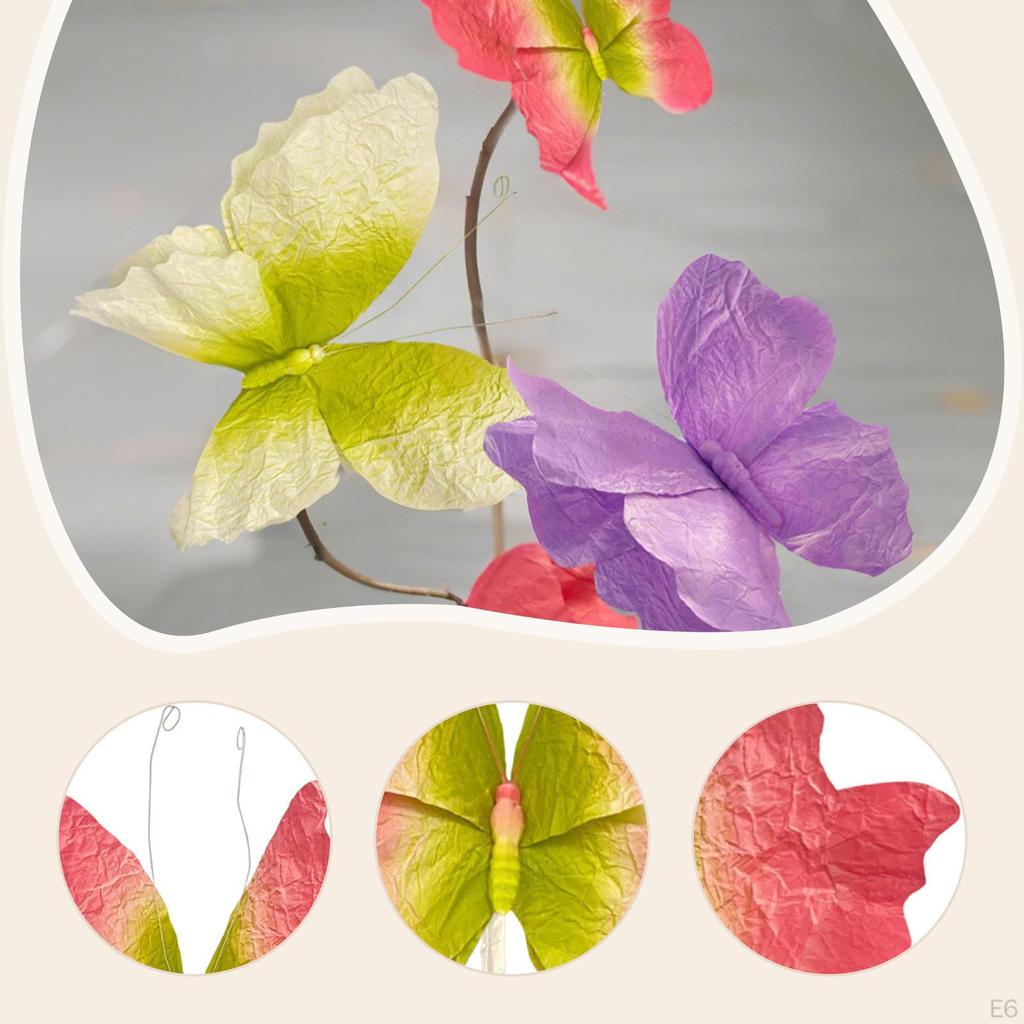 Artificial Butterfly Decoration, Mariage Decor, Wedding Display, Fake Paper ,