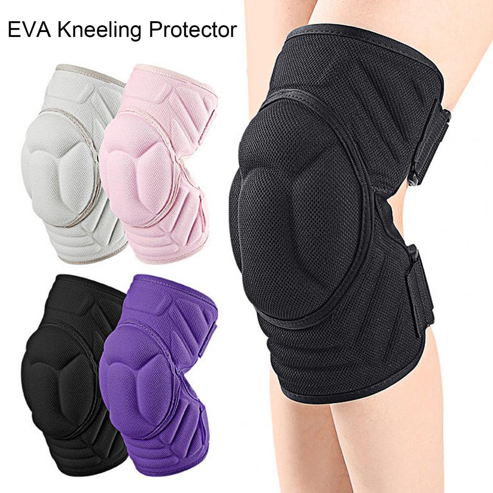 1Pc Cycling Knee Pad Adjustable Anti-Collision EVA Sports Volleyball Football Roller Skating Knee Brace Protector Guard