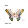 Rhinestone Butterfly Brooches for Women Unisex Enamel Insect Pins Banquet Party Backpack Gifts Jewelry Accessories