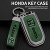 Zinc Alloy Leather Car Key Case Cover For Honda Civic Accord City Odyssey CR-V XR-V HR-V Vezel Jade Jazz Crider Auto Accessories