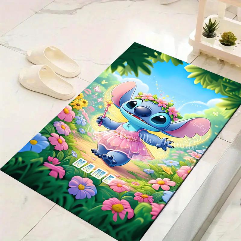 Custom 1Pc Stitch Flower Garden Rug Office Carpet Indoor Outdoor Entrance Doormat Nonslip Soft And Comfortable Living Room D916288