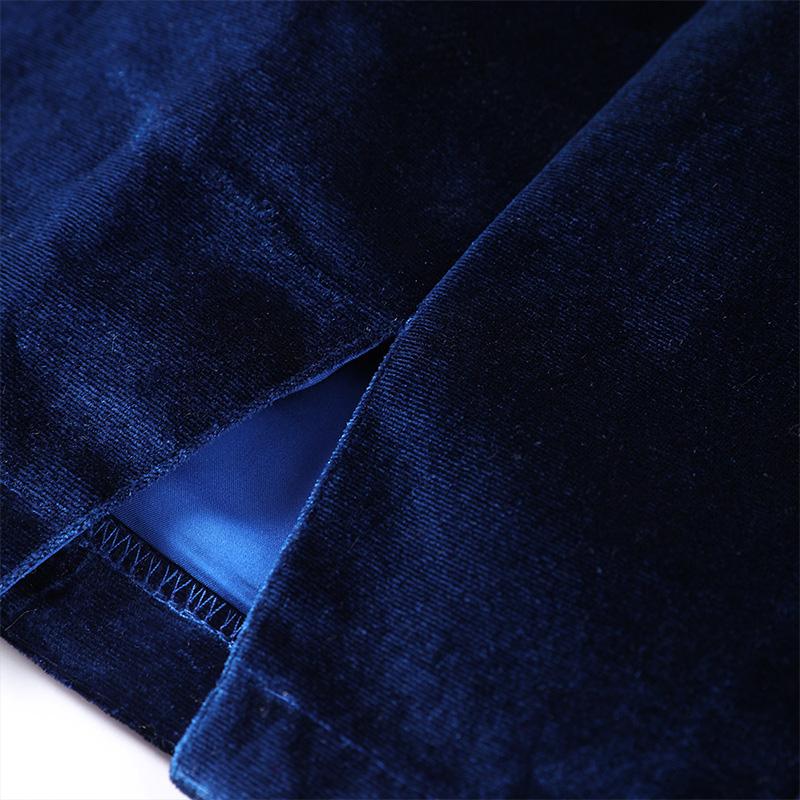 Party Velvet Blue Pleated Dress Urban Backless Tube Corsetry-inspired Female Dress 2025 Elegant Lady High Streetwear New