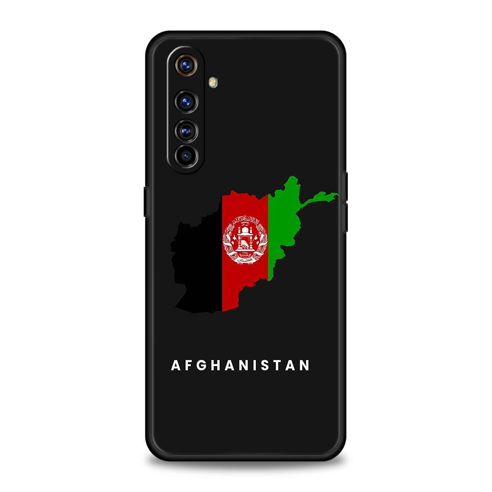 Afghan Afghanistan Flag For Realme 11 10 9 8 5G 7 6 GT2 Pro Plus C21 C11 C25 C35 Soft Cover For Realme GT Neo 2 3 3T Phone Case