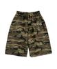 FUZZY SCAN Camo Cross Eyelet Bermuda Pants Khaki