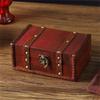 Vintage Locking Storage Box Antique Wooden Design Secure Safety Lock For Homes Organization Jewelry Documents Storage