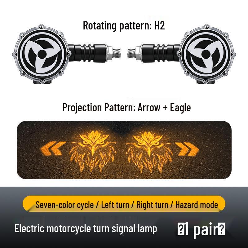 LED Flowing Water Motorcycle Turn Signal, Super Bright 12V Direction Indicator for Electric Vehicles and Scooters