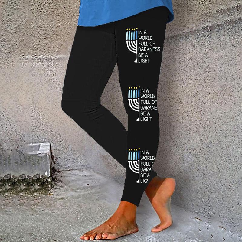 High-Waisted Black 3D Print Yoga Pants: Slimming & Tight Fit for Fitness