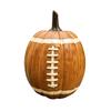 Football Pumpkin Ornament Resin Handmade Halloween Figurine Fall Football Halloween Event Decoration