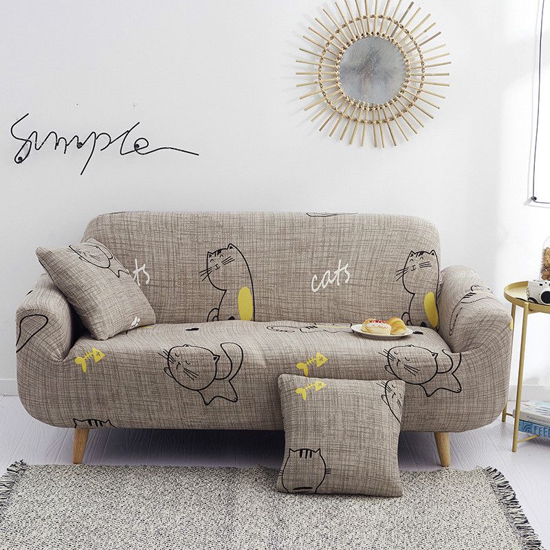 High-quality Geometric Flower Pattern Slipcover For Ultimate Sofa Protection And Style